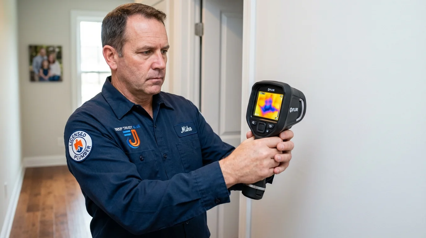 Thermal imaging leak detection by Johns Plumbing LLC in Millersburg